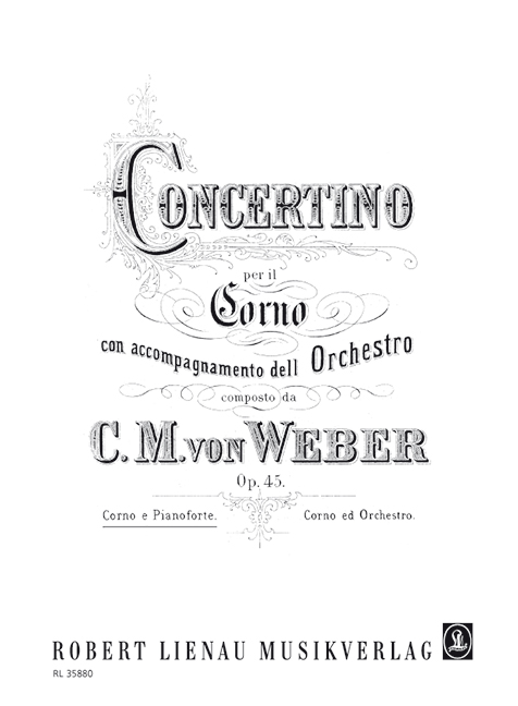 Vorderes Coverbild Concertino E-Dur op. 45 