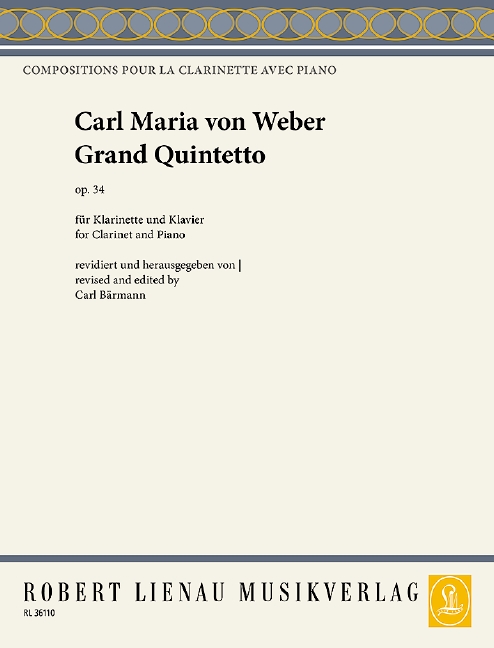 Vorderes Coverbild Grand Quintetto op. 34 