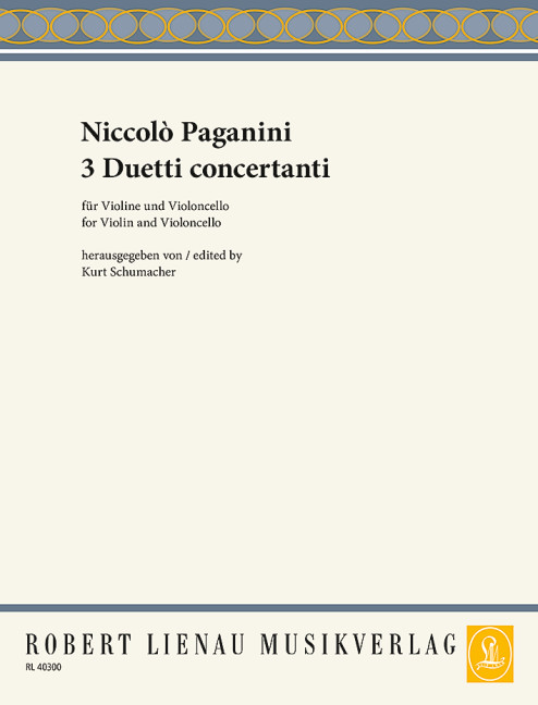 Vorderes Coverbild 3 Duetti concertanti 