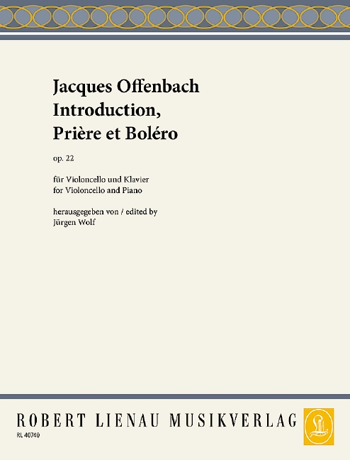Vorderes Coverbild Introduction, Prière et Boléro op. 22 