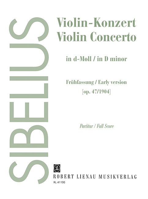 Vorderes Coverbild Violinkonzert d-Moll op. 47