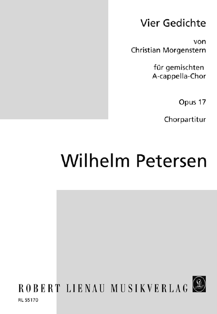Vorderes Coverbild Vier Gedichte op. 17 