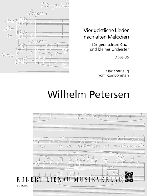 Vorderes Coverbild Vier geistliche Lieder nach alten Melodien op. 35 