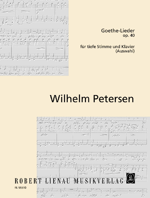 Vorderes Coverbild Goethe-Lieder op. 40 