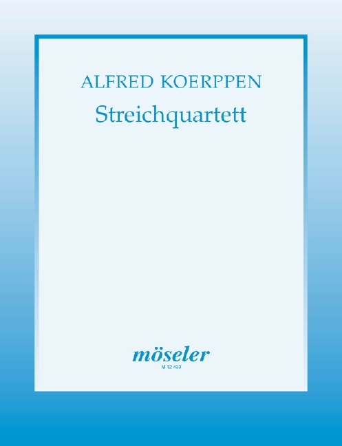 Vorderes Coverbild Streichquartett Nr. 1 