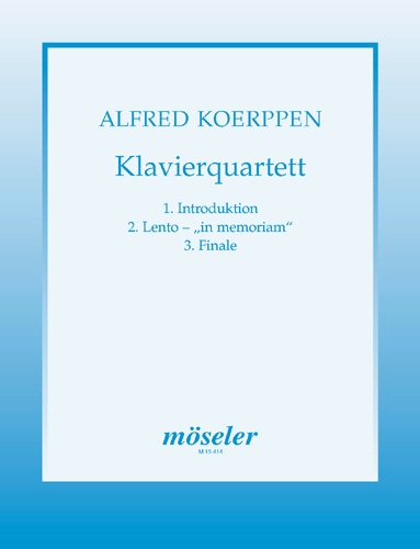 Vorderes Coverbild Klavierquartett 