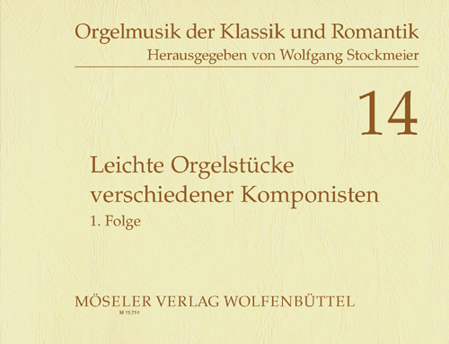 Vorderes Coverbild Leichte Orgelstücke verschiedener Komponisten 14