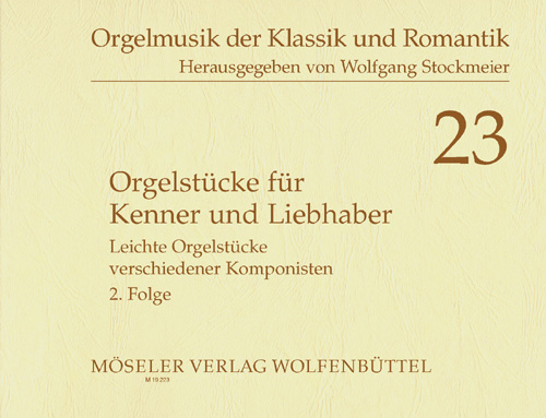 Vorderes Coverbild Orgelstücke für Kenner und Liebhaber Band 2