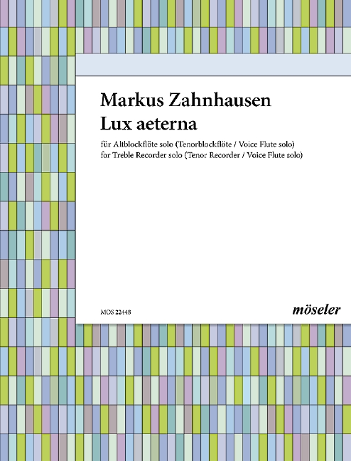 Vorderes Coverbild Lux aeterna 