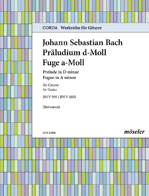 Vorderes Coverbild Präludium d-Moll (orig. c-Moll) / Fuge a-Moll (orig. g-Moll) BWV 999/BWV 1000 