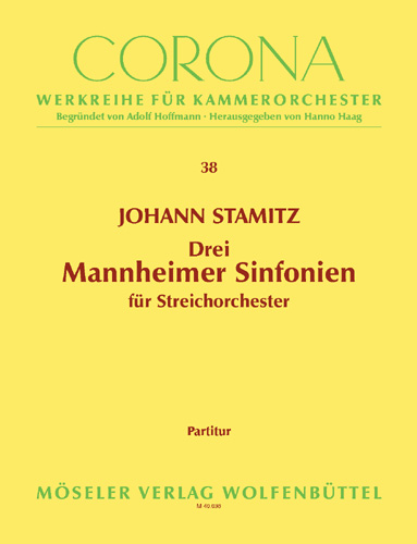 Vorderes Coverbild Drei Mannheimer Sinfonien 38