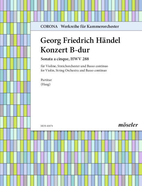Vorderes Coverbild Konzert B-Dur HWV 288 74