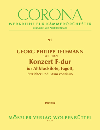 Vorderes Coverbild Konzert F-Dur TWV 52:F1 91