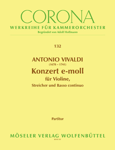 Vorderes Coverbild Konzert e-Moll P 109 132
