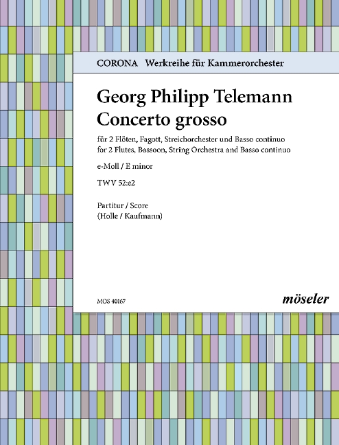 Vorderes Coverbild Concerto grosso e-Moll TWV 52:e2 167