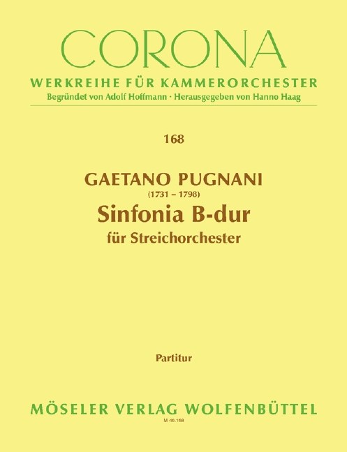 Vorderes Coverbild Sinfonia B-Dur 168