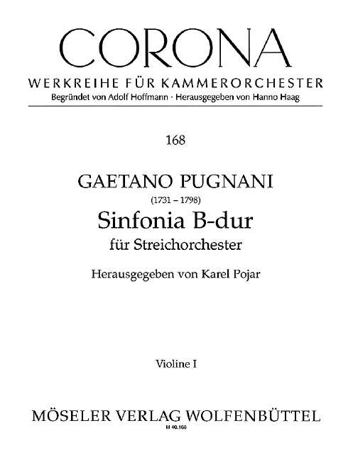 Vorderes Coverbild Sinfonia B-Dur 168