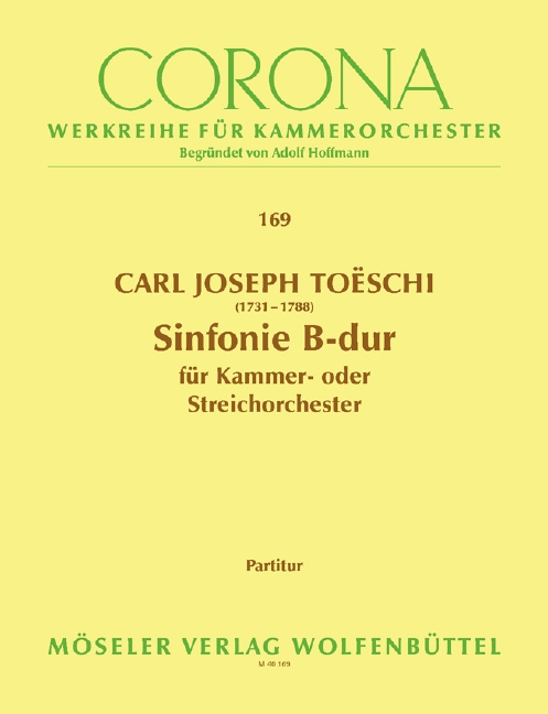 Vorderes Coverbild Sinfonie B-Dur op. 1/5 169