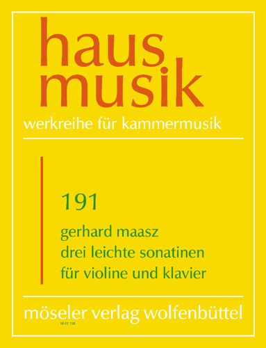 Vorderes Coverbild Drei leiche Sonatinen 191
