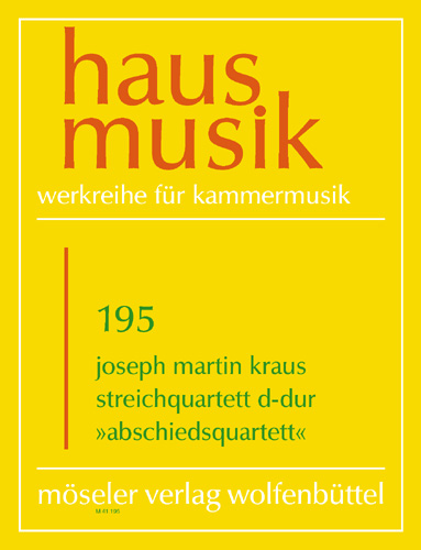 Vorderes Coverbild Streichquartett D-Dur op. 1,4 195