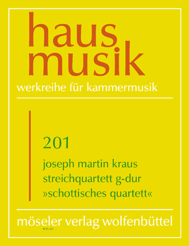 Vorderes Coverbild Streichquartett G-Dur 201