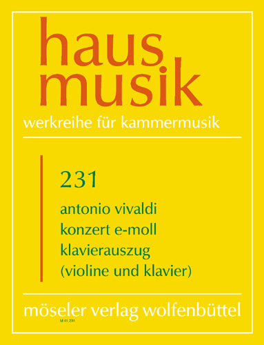 Vorderes Coverbild Konzert e-Moll P 109 231