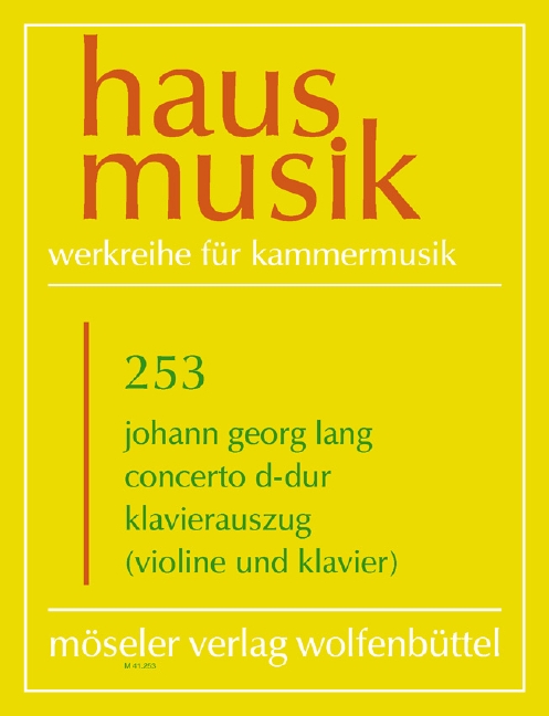 Vorderes Coverbild Concerto D-Dur 253