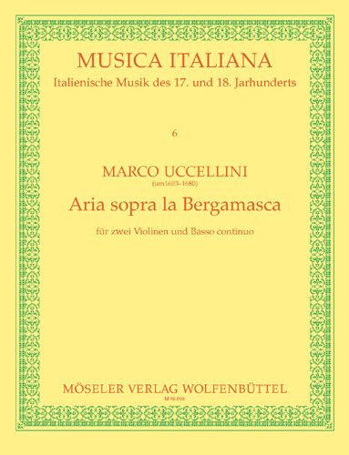 Vorderes Coverbild Aria sopra "La Bergamasca" 6