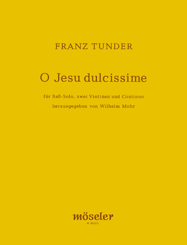 Vorderes Coverbild O Jesu, dulcissime 
