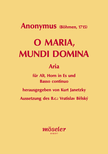 Vorderes Coverbild O Maria, mundi Domina 