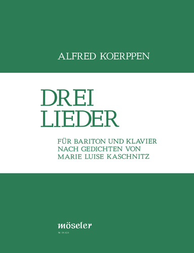 Vorderes Coverbild Drei Lieder 