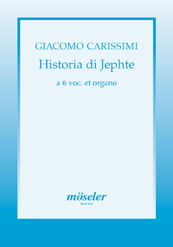 Vorderes Coverbild Historia di Jephte 