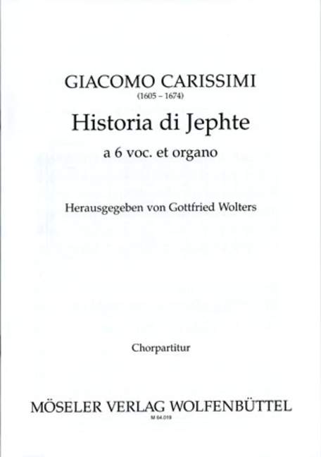 Vorderes Coverbild Historia di Jephte 