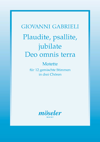 Vorderes Coverbild Plaudite, psallite, jubilate Deo omnis terra 