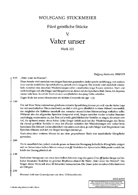 Vorderes Coverbild Fünf Geistliche Stücke Wk 101 