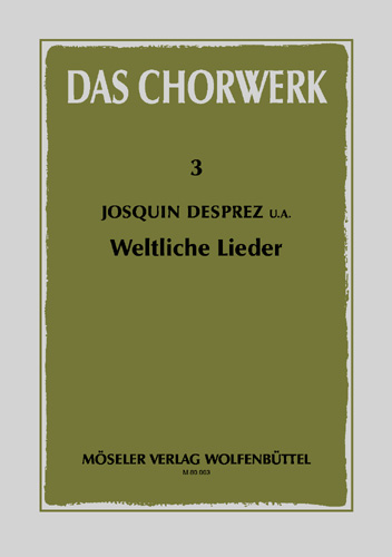 Vorderes Coverbild Weltliche Lieder 3
