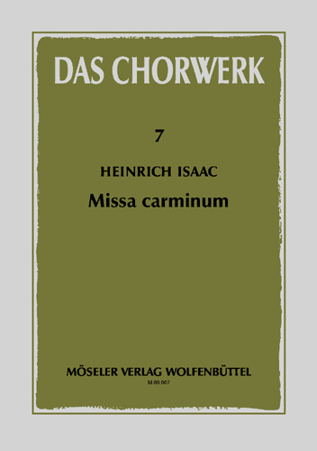 Vorderes Coverbild Missa carminum 7
