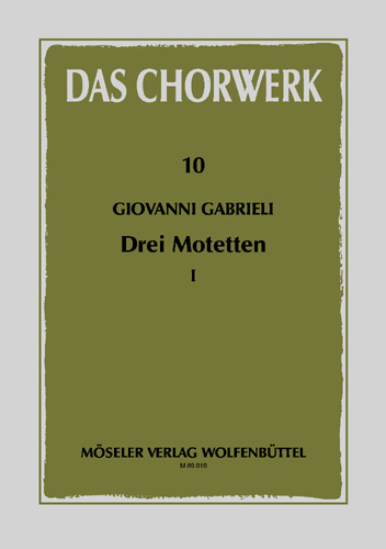 Vorderes Coverbild Drei Motetten Heft 1