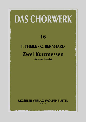 Vorderes Coverbild Zwei Kurzmessen 16