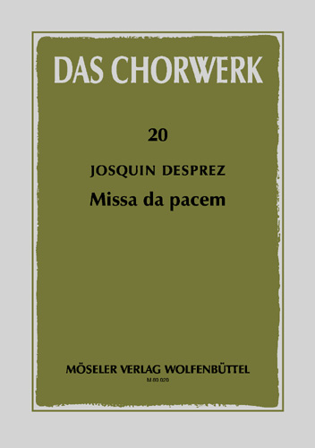 Vorderes Coverbild Missa "Da pacem" 20