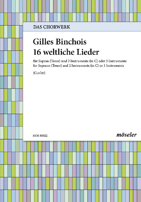Vorderes Coverbild 16 weltliche Lieder 22