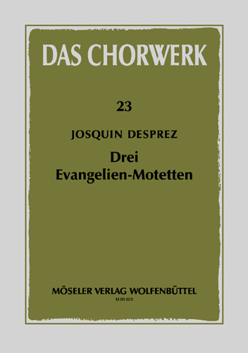 Vorderes Coverbild Drei Evangelien-Motetten 23