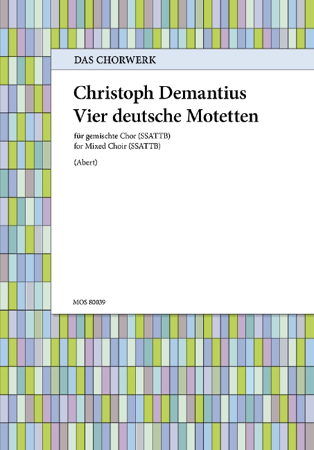 Vorderes Coverbild Vier deutsche Motetten 39