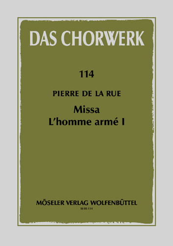 Vorderes Coverbild Missa "L’homme armé" I 114