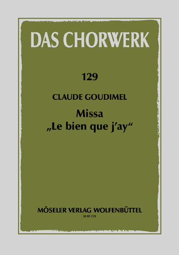 Vorderes Coverbild Missa "Le bien que j’ay" 129