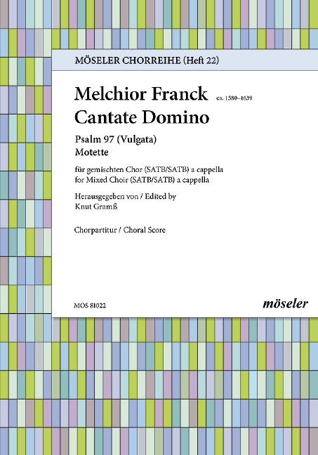 Vorderes Coverbild Cantate Domino canticum novum 22