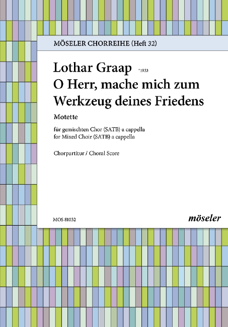 Vorderes Coverbild O Herr, mache mich zum Werkzeug deines Friedens 32