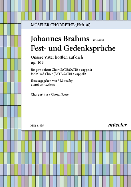 Vorderes Coverbild Fest- und Gedenksprüche op. 109 36