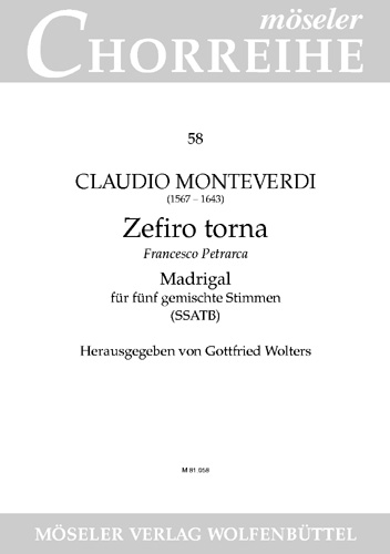 Vorderes Coverbild Zefiro torna SV 108 58