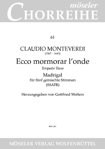 Vorderes Coverbild Ecco mormorar l’onde SV 51 61